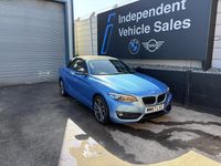 Used BMW 218 Sport Line 2017 Blue Cabriolet