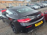 Begagnad Mercedes C220 AMG line 2017 Svart Sportkupé