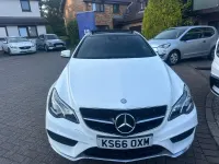 Used Mercedes E200 AMG line 184 HP (135 kW) 2016 White Coupe