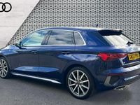 Used Audi A3 S-Line 150 HP (110 kW) 2023 Blue Sedan