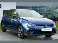 Used VW Polo R-line 115 HP (84 kW) 2023 Reef blue metallic black Hatchback