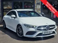 Used Mercedes CLA180 AMG line 2019 White Coupe