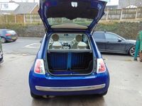 Used Fiat 500 Lounge 69 HP (50 kW) 2009 Blue Hatchback