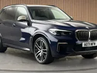 Used BMW X5 Comfort Edition 530 HP (389 kW) 2021 Tanzanite blue SUV