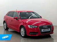 Used Audi A3 Sportback Sport 2015 Red Hatchback