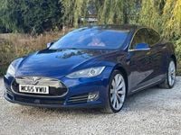 Used Tesla Model S Performance 355 kW (483 HP) 2015 Blue Hatchback
