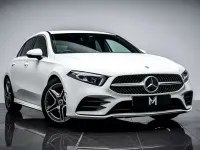 Used Mercedes A180 AMG line 136 HP (100 kW) 2019 White Hatchback