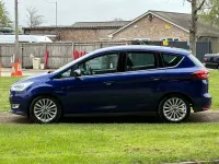 Käytetty Ford C-MAX Titanium 125 HP (91 kW) 2018 Sininen Tila-auto