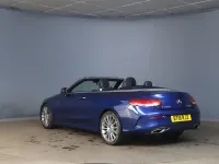 Used Mercedes C220 AMG line 2018 Blue Cabriolet