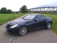 Used Mercedes SLK200 163 HP (119 kW) 2005 Blue Cabriolet