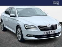 Used Skoda Superb SE L Executive 150 HP (110 kW) 2019 White Hatchback