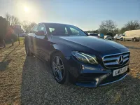 Used Mercedes E220 AMG line 194 HP (142 kW) 2017 Blue Sedan