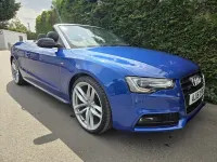 Used Audi A5 Cabriolet S-Line 245 HP (180 kW) 2015 Blue Cabriolet