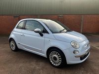Used Fiat 500 Lounge 69 HP (50 kW) 2009 Blue Cabriolet