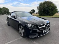 Used Mercedes E300 AMG line 245 HP (180 kW) 2018 Black Cabriolet