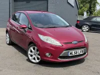 Used Ford Fiesta Titanium 94 HP (69 kW) 2008 Red Hatchback