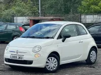 Gebraucht Fiat 500 Pop 69 PS (50 kW) 2010 Weiß Kleinwagen