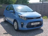 Used Kia Picanto 2021 Blue Hatchback