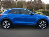 Used VW T-Roc R-line 150 HP (110 kW) 2020 Blue SUV