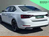 Used Skoda Superb SportlinePlus 140 HP (102 kW) 2020 Moon white metallic Hatchback