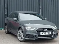 Used Audi A3 S-Line 116 HP (85 kW) 2019 Grey Sedan