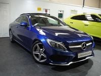 Used Mercedes C250 AMG Line Premium Plus 204 HP (150 kW) 2017 Blue Coupe