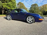Used Porsche 993 1994 Blue Cabriolet