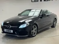 Used Mercedes C220 AMG line 2017 Black Cabriolet