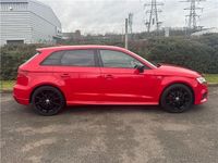 Used Audi A3 Black Edition 2017 Red Hatchback