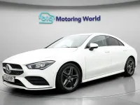 Used Mercedes CLA200 AMG line 163 HP (119 kW) 2019 White Coupe