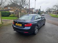 Used BMW 218 Sport Line 2016 Blue Coupe