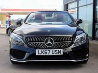 Used Mercedes C300 AMG line 245 HP (180 kW) 2017 Black Cabriolet