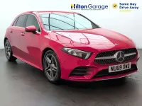 Used Mercedes A200 AMG Line Premium 163 HP (119 kW) 2019 Red Hatchback
