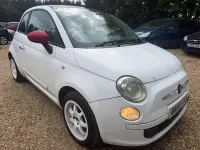 Used Fiat 500 Pop 69 HP (50 kW) 2009 White Cabriolet