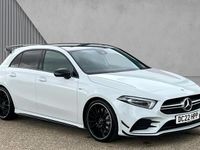 Used Mercedes A35 AMG Premium Plus 306 HP (225 kW) 2022 Moonstone white metallic Hatchback