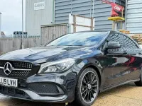 Used Mercedes CLA200 AMG line 156 HP (114 kW) 2019 Black Sedan