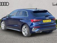 Used Audi A3 S-Line 147 HP (108 kW) 2024 Blue Hatchback