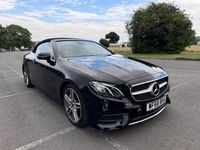 Used Mercedes E300 AMG line 2018 Black Cabriolet