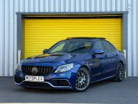 Used Mercedes C63 AMG Premium Plus 476 HP (350 kW) 2019 Blue Sedan