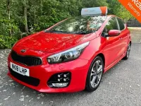 Usado Kia Ceed GT-Line S 136 HP (100 kW) 2018 Vermelho Citadino