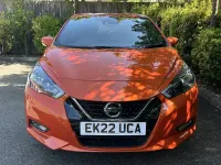 Used Nissan Micra Acenta 92 HP (67 kW) 2022 Orange Hatchback