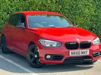 Used BMW 118 Sport Line 2016 Red Hatchback