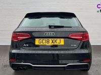 Begagnad Audi A3 S-Line 190 HK (139 kW) 2018 Svart Sedan