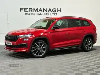 Used Skoda Kodiaq SportLine 150 HP (110 kW) 2021 Red SUV