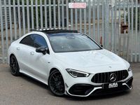 Used Mercedes CLA45 AMG AMG 421 HP (309 kW) 2021 White Coupe