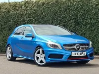 Used Mercedes A250 AMG 211 HP (155 kW) 2013 Blue Hatchback