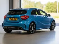 Used Mercedes A200 AMG line 134 HP (98 kW) 2016 Blue Hatchback