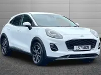 Used Ford Puma Titanium 125 HP (91 kW) 2021 Frozen white SUV