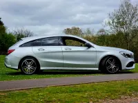 Begagnad Mercedes CLA220 AMG line 2017 Silver Sedan
