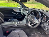Used Mercedes C300 AMG line 245 HP (180 kW) 2019 Blue Coupe